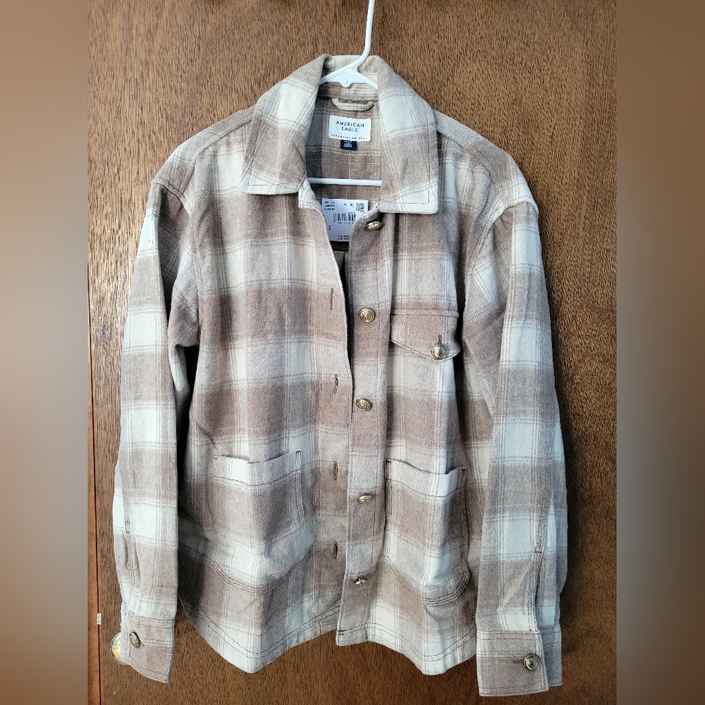 American Eagle Plaid Shacket